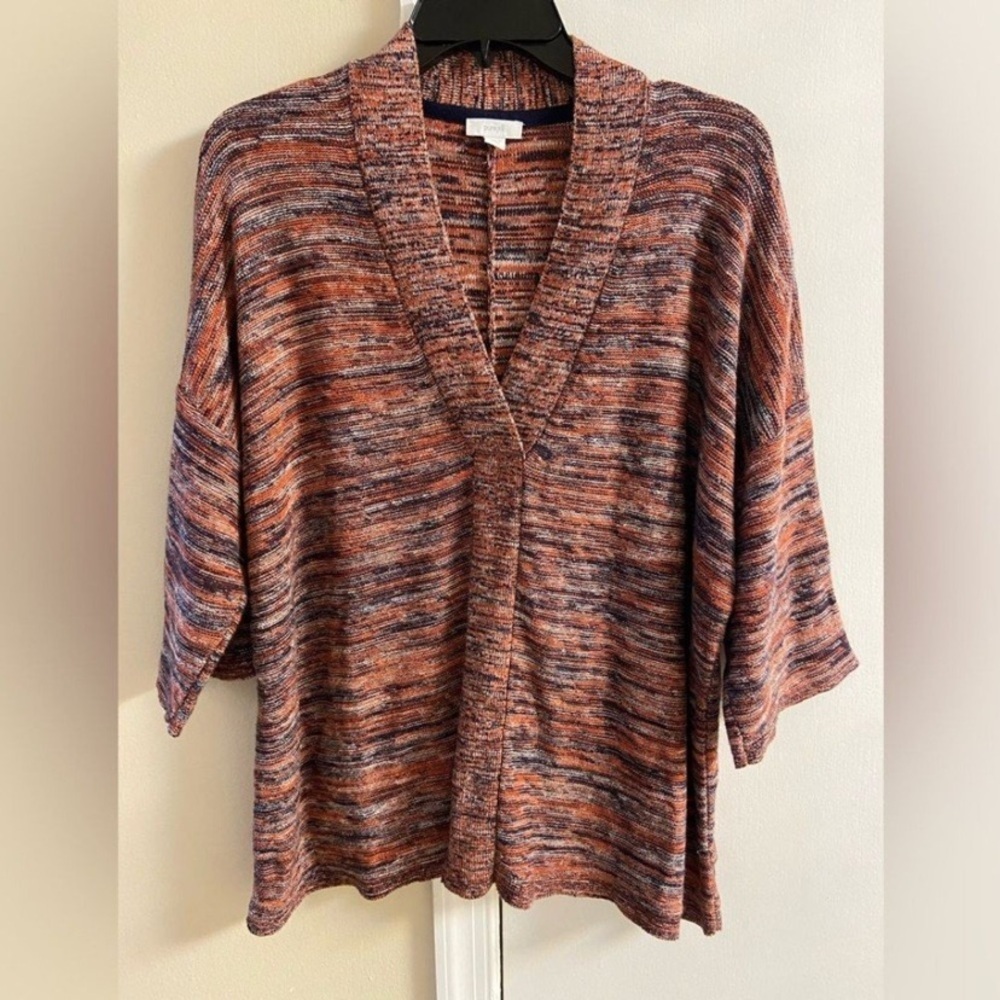 J Jill Pure Jill Multicolor Knit v neck sweater small petite